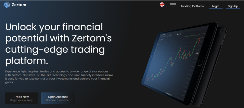 Zertom website