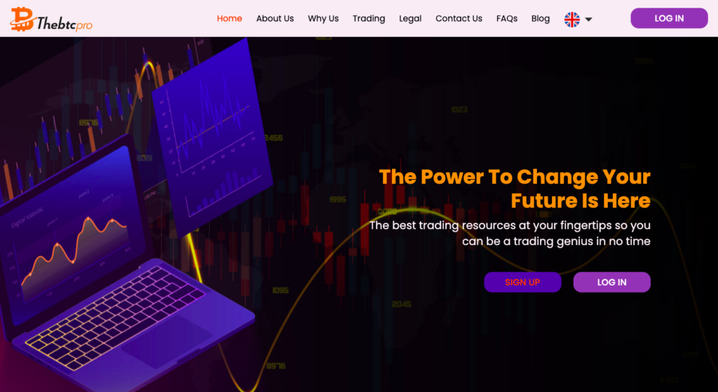 The BTC Pro trading platform 