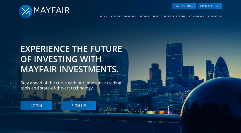 Mayfair Investments trading platform