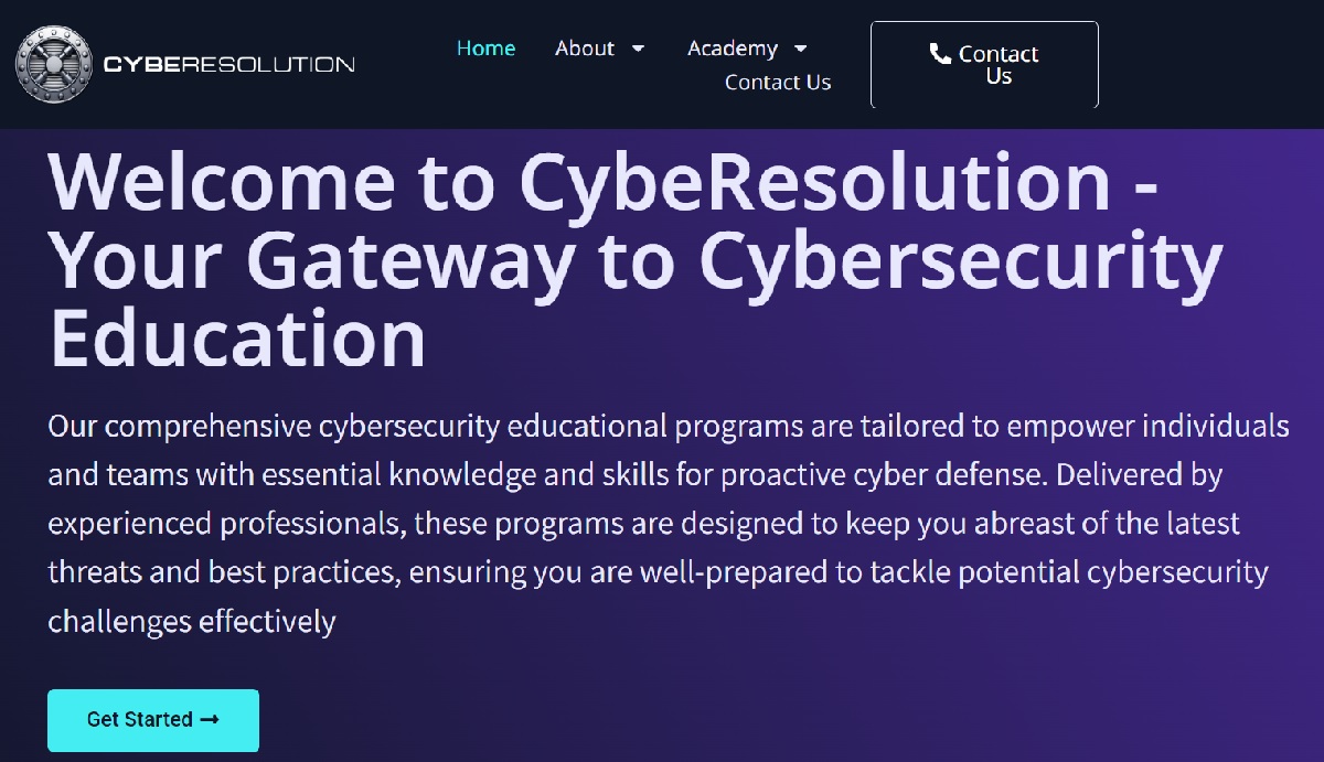 Cyberesolution Homepage