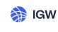 IGW logo with a blue globe icon to the left of the letters IGW.