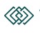 Teal interlocking diamond logo emblem.