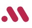 Brand logo consisting of two diagonal maroon rounded bars and a small circular dot on the left.